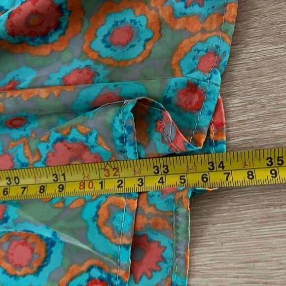 Soprano One Shoulder Floral Multi Color Mini Dress, Silky Boho Draping Women’s M - Picture 7 of 10